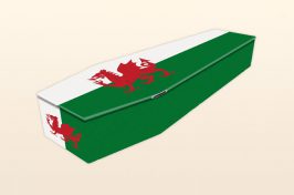 bespoke coffin Welsh flag