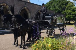 horse drawn carriage for funeral service